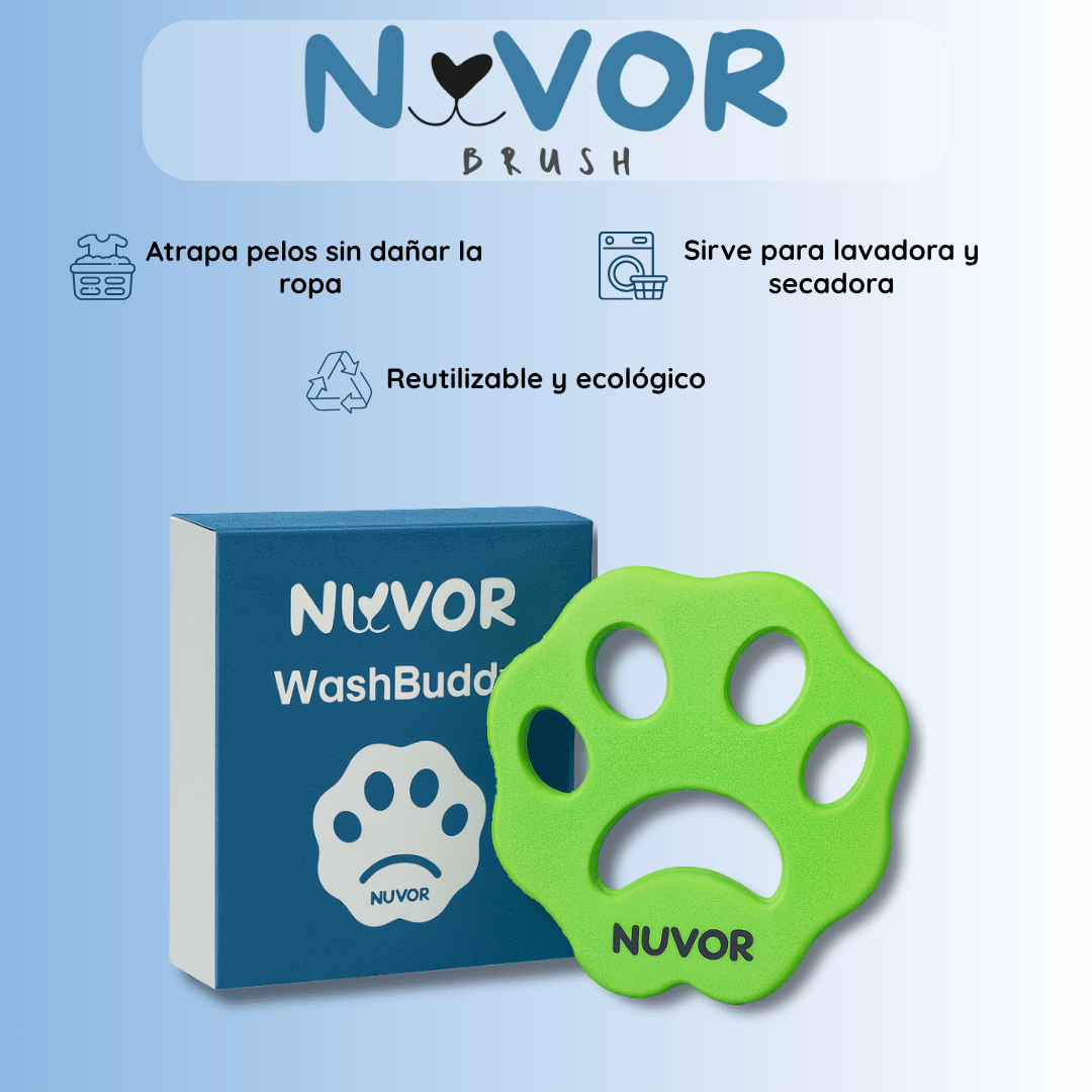 NUVOR WashBuddy™ – Removedor de Pelos para Lavadora y Secadora