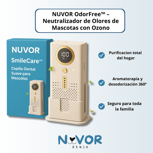 NUVOR OdorFree™ – Neutralizador de Olores de Mascotas con Ozono