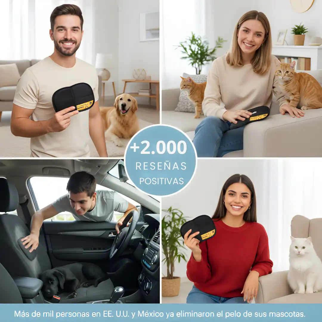 NUVOR Brush™ – Guante Inteligente para el Pelo de Mascotas