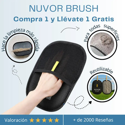 NUVOR Brush™ – Guante Inteligente para el Pelo de Mascotas